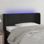 vidaXL Cabecero con LED de terciopelo negro 83x16x78/88 cm vidaXL Cabecero con LED de terciopelo negro 83x16x78/88 cm