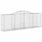 vidaXL Cestas de gaviones 11 uds forma de arco hierro 300x50x100/120cm vidaXL Cestas de gaviones 11 uds forma de arco hierro 300x50x100/120cm
