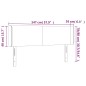 vidaXL Cabecero con LED cuero sintético capuchino 147x16x78/88 cm vidaXL Cabecero con LED cuero sintético capuchino 147x16x78/88 cm