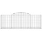 vidaXL Cestas de gaviones 11 uds forma de arco hierro 300x50x100/120cm vidaXL Cestas de gaviones 11 uds forma de arco hierro 300x50x100/120cm