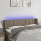 vidaXL Cabecero con LED de tela gris taupe 147x16x78/88 cm vidaXL Cabecero con LED de tela gris taupe 147x16x78/88 cm