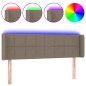 vidaXL Cabecero con LED de tela gris taupe 147x16x78/88 cm vidaXL Cabecero con LED de tela gris taupe 147x16x78/88 cm