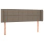 vidaXL Cabecero con LED de tela gris taupe 147x16x78/88 cm vidaXL Cabecero con LED de tela gris taupe 147x16x78/88 cm