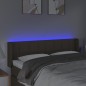 vidaXL Cabecero con LED de tela gris taupe 147x16x78/88 cm vidaXL Cabecero con LED de tela gris taupe 147x16x78/88 cm