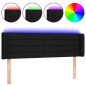 vidaXL Cabecero con LED de tela negro 147x16x78/88 cm vidaXL Cabecero con LED de tela negro 147x16x78/88 cm