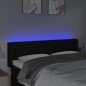 vidaXL Cabecero con LED de tela negro 147x16x78/88 cm vidaXL Cabecero con LED de tela negro 147x16x78/88 cm