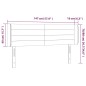 vidaXL Cabecero con LED de tela negro 147x16x78/88 cm vidaXL Cabecero con LED de tela negro 147x16x78/88 cm