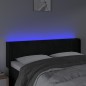 vidaXL Cabecero con LED de terciopelo negro 147x16x78/88 cm vidaXL Cabecero con LED de terciopelo negro 147x16x78/88 cm