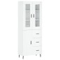 vidaXL Aparador alto madera contrachapada blanco brillo 69,5x34x180 cm vidaXL Aparador alto madera contrachapada blanco brillo 69,5x34x180 cm