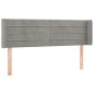 vidaXL Cabecero con LED de terciopelo gris claro 147x16x78/88 cm vidaXL Cabecero con LED de terciopelo gris claro 147x16x78/88 cm