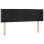 vidaXL Cabecero con LED de terciopelo negro 147x16x78/88 cm vidaXL Cabecero con LED de terciopelo negro 147x16x78/88 cm