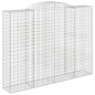 vidaXL Cestas de gaviones 2 uds forma de arco hierro 300x50x220/240 cm vidaXL Cestas de gaviones 2 uds forma de arco hierro 300x50x220/240 cm