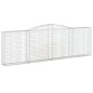 vidaXL Cestas de gaviones 5 uds forma de arco hierro 400x30x120/140 cm vidaXL Cestas de gaviones 5 uds forma de arco hierro 400x30x120/140 cm