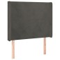 vidaXL Cabecero con LED de terciopelo gris oscuro 93x16x118/128 cm vidaXL Cabecero con LED de terciopelo gris oscuro 93x16x118/128 cm