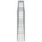 vidaXL Cestas de gaviones 5 uds forma de arco hierro 400x30x120/140 cm vidaXL Cestas de gaviones 5 uds forma de arco hierro 400x30x120/140 cm