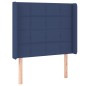 vidaXL Cabecero con LED de tela azul 93x16x118/128 cm vidaXL Cabecero con LED de tela azul 93x16x118/128 cm