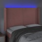 vidaXL Cabecero con LED de terciopelo rosa 147x16x118/128 cm vidaXL Cabecero con LED de terciopelo rosa 147x16x118/128 cm