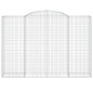 vidaXL Cestas de gaviones 3 uds forma de arco hierro 300x50x200/220 cm vidaXL Cestas de gaviones 3 uds forma de arco hierro 300x50x200/220 cm