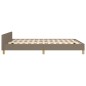 vidaXL Estructura de cama con cabecero de tela gris taupe 140x190 cm vidaXL Estructura de cama con cabecero de tela gris taupe 140x190 cm