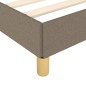 vidaXL Estructura de cama con cabecero de tela gris taupe 140x190 cm vidaXL Estructura de cama con cabecero de tela gris taupe 140x190 cm