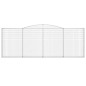 vidaXL Cestas gaviones 4 uds forma de arco hierro 400x30x140/160 cm vidaXL Cestas gaviones 4 uds forma de arco hierro 400x30x140/160 cm