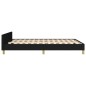 vidaXL Estructura de cama con cabecero de tela negro 140x200 cm vidaXL Estructura de cama con cabecero de tela negro 140x200 cm