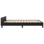 vidaXL Estructura de cama con cabecero cuero sintético negro 140x190cm vidaXL Estructura de cama con cabecero cuero sintético negro 140x190cm