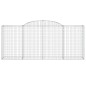 vidaXL Cestas de gaviones 8 uds forma de arco hierro 300x50x120/140 cm vidaXL Cestas de gaviones 8 uds forma de arco hierro 300x50x120/140 cm
