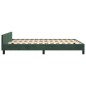 vidaXL Estructura cama con cabecero terciopelo verde oscuro 140x200 cm