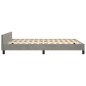 vidaXL Estructura de cama con cabecero terciopelo gris claro 140x190cm