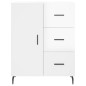 vidaXL Aparador alto madera contrachapada blanco brillo 69,5x34x180 cm vidaXL Aparador alto madera contrachapada blanco brillo 69,5x34x180 cm