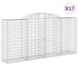 vidaXL Cestas gaviones 17 uds forma de arco hierro 300x50x140/160 cm vidaXL Cestas gaviones 17 uds forma de arco hierro 300x50x140/160 cm