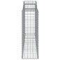 vidaXL Cestas gaviones 17 uds forma de arco hierro 300x50x140/160 cm vidaXL Cestas gaviones 17 uds forma de arco hierro 300x50x140/160 cm