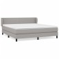 vidaXL Cama box spring con colchón tela gris claro 180x200 cm vidaXL Cama box spring con colchón tela gris claro 180x200 cm