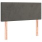vidaXL Cama box spring con colchón terciopelo gris oscuro 90x190 cm vidaXL Cama box spring con colchón terciopelo gris oscuro 90x190 cm