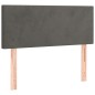 vidaXL Cama box spring con colchón terciopelo gris oscuro 90x200 cm vidaXL Cama box spring con colchón terciopelo gris oscuro 90x200 cm