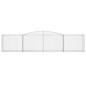 vidaXL Cestas de gaviones 6 uds forma de arco hierro 400x50x80/100 cm vidaXL Cestas de gaviones 6 uds forma de arco hierro 400x50x80/100 cm