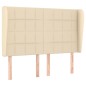 vidaXL Cama box spring con colchón tela color crema 140x200 cm vidaXL Cama box spring con colchón tela color crema 140x200 cm