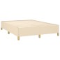 vidaXL Cama box spring con colchón tela color crema 140x190 cm vidaXL Cama box spring con colchón tela color crema 140x190 cm
