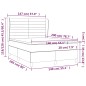 vidaXL Cama box spring con colchón terciopelo gris claro 140x200 cm vidaXL Cama box spring con colchón terciopelo gris claro 140x200 cm