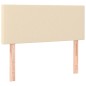 vidaXL Cama box spring con colchón tela color crema 90x200 cm vidaXL Cama box spring con colchón tela color crema 90x200 cm