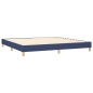vidaXL Cama box spring con colchón tela azul 200x200 cm vidaXL Cama box spring con colchón tela azul 200x200 cm