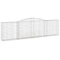 vidaXL Cestas de gaviones 4 uds forma de arco hierro 400x30x100/120 cm vidaXL Cestas de gaviones 4 uds forma de arco hierro 400x30x100/120 cm