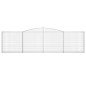 vidaXL Cestas de gaviones 4 uds forma de arco hierro 400x30x100/120 cm vidaXL Cestas de gaviones 4 uds forma de arco hierro 400x30x100/120 cm