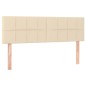 vidaXL Cama box spring con colchón tela color crema 140x190 cm vidaXL Cama box spring con colchón tela color crema 140x190 cm