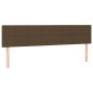 vidaXL Cama box spring con colchón tela marrón oscuro 200x200 cm