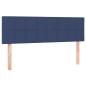 vidaXL Cama box spring con colchón tela azul 140x200 cm vidaXL Cama box spring con colchón tela azul 140x200 cm
