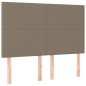 vidaXL Cama box spring con colchón tela gris taupe 140x190 cm vidaXL Cama box spring con colchón tela gris taupe 140x190 cm