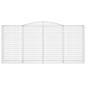 vidaXL Cestas de gaviones 4 uds forma de arco hierro 400x50x180/200 cm vidaXL Cestas de gaviones 4 uds forma de arco hierro 400x50x180/200 cm