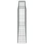 vidaXL Cestas de gaviones 4 uds forma de arco hierro 400x50x180/200 cm vidaXL Cestas de gaviones 4 uds forma de arco hierro 400x50x180/200 cm